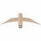 Ekena Millwork Bellingham Smooth Timber Gable Bracket, Douglas Fir, 36"W x 10"H x 3 1/2"D x 3 1/2"F, 7/12 Pitch GBW036X10X0404BEL00SDF - alternate 1